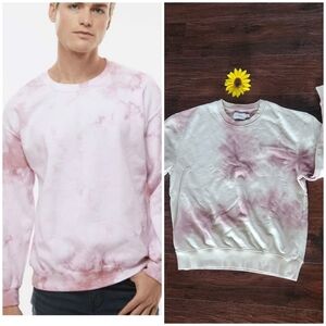 TOPMAN Tie-Dye Crewneck Sweatshirt - Pink 🩶